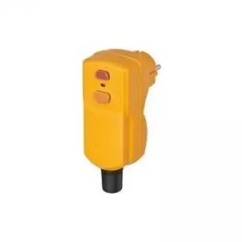 Automatinis grandinės pertraukiklis su liekamosios srovės apsauga Brennenstuhl 1290670, 16 A, 30 mA, IP55, geltonas