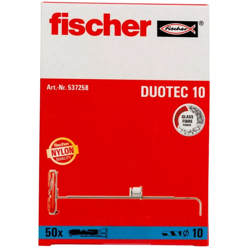Fischer 537258 sieninis kaištis su varžtu 50 vnt. rinkinys 50 mm