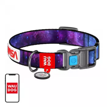 Šuns antkaklis Waudog NASA21 nailoninis dydis M, 20 mm plotis