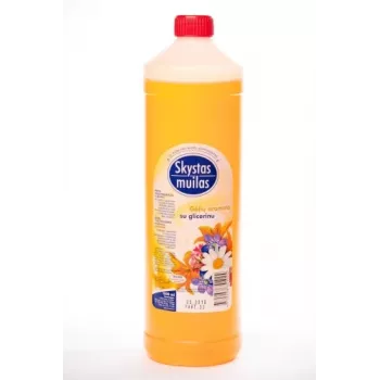 Skystas muilas su glicerinu, gėlių kvapas, 1 l