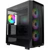 Kompiuterio korpusas Montech X5 Midi Tower Black ATX 3x140mm ventiliatoriai