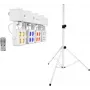 Scenos LED šviestuvų rinkinys EUROLITE KLS-180 Baltas su BS-2 garsiakalbių stovais, balti