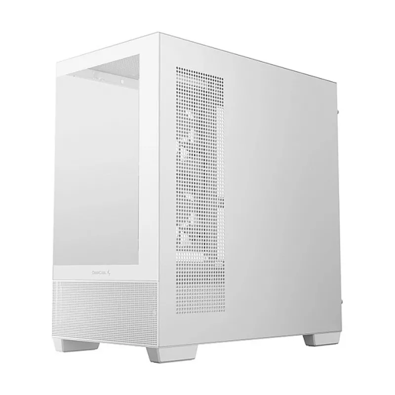 Korpusas DeepCool CG380 3F WH — Baltas, Midi Tower, 235×437×451 mm, ITX/mATX, 3x 120 mm ventiliatoriai