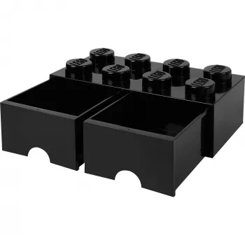 Stalčius LEGO Room Copenhagen Brick 8 juodas – laikymo stalčius LEGO kaladėlėms