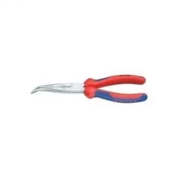 Knipex mechanikos replės 200 mm, forma 2, 40° lenkti, daugiakomponentė rankena, chromuotos