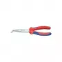 Knipex mechanikos replės 200 mm, forma 2, 40° lenkti, daugiakomponentė rankena, chromuotos