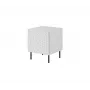 Naktinis staliukų rinkinys Cama Meble HOLE – 2 vnt., 44×40,5×53,5 cm, baltas matinis, MDF/medžio drožlių plokštė, 16 mm rėmas