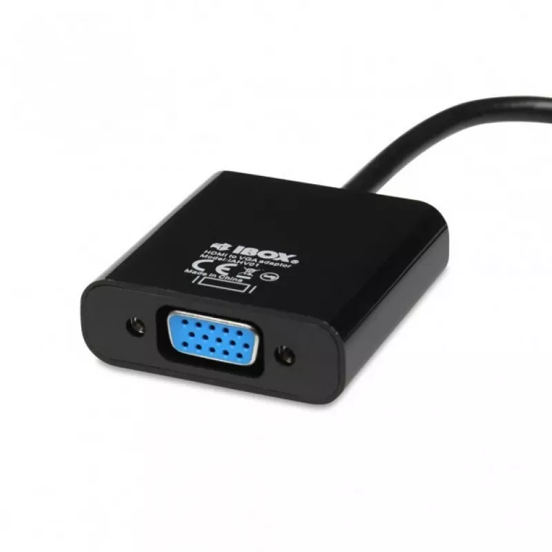 iBox IAHV01 HDMI į VGA keitiklis, juodas