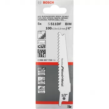Bosch 2 608 657 723 pjūklo geležtės rinkinys (5 vnt.)