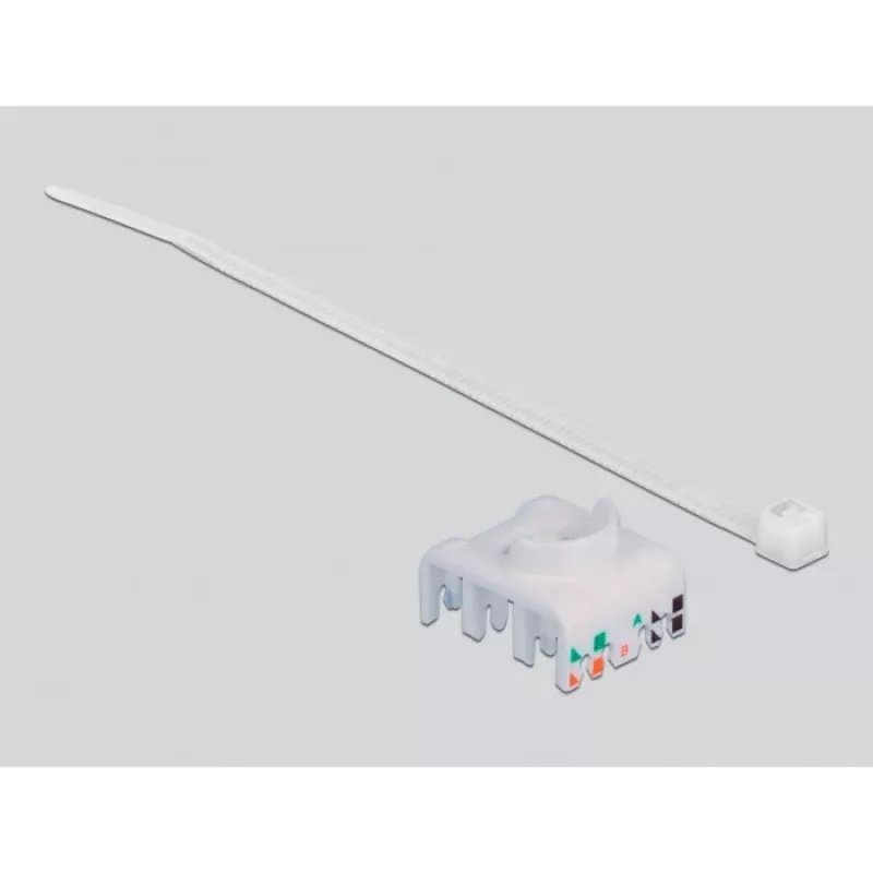 Delock modulinis adapteris – tvirtinamas ant DIN bėgelio – CAT 6a – STP – pilkas – 1 jungtis (86014)