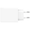 PDPlug Dual 65W GaN 2xUSB-C baltas sieninis įkroviklis