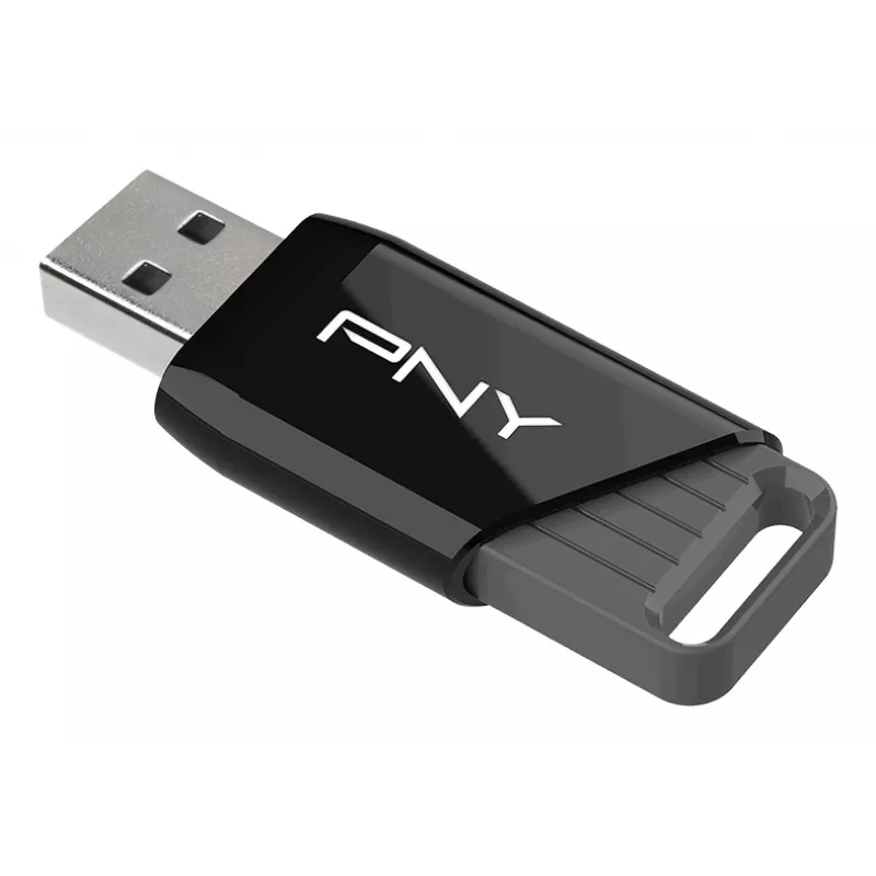 PNY Attaché X 32 GB USB atmintukas, USB-A 3.2 Gen 1, 130 MB/s, juodas