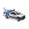 Automobilis Dodge RAM 2500 Service su besisukančiu švyturiu Gaidys BRUDER 02509
