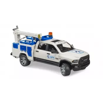 Automobilis Dodge RAM 2500 Service su besisukančiu švyturiu Gaidys BRUDER 02509