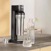 BRITA 118426 karbonizavimo butelis – 1 L stiklinis butelis su nerūdijančio plieno dangteliu, 287 mm aukštis, 2 vnt. pakuotė