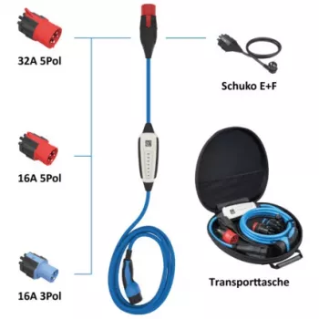 Nešiojamas elektromobilio įkroviklis NRGkick 12601001 22 kW 32 A Type 2