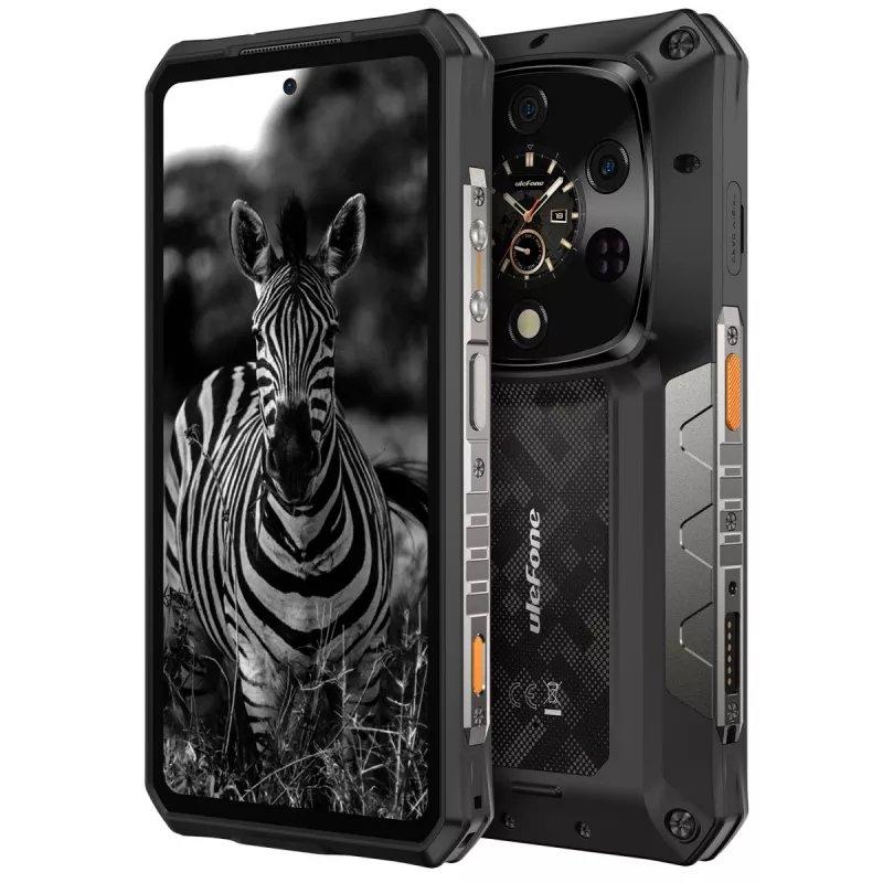 Atsparus išmanusis telefonas UleFone Armor 28 Ultra 5G – 16 GB RAM, 1 TB atminties, juodas