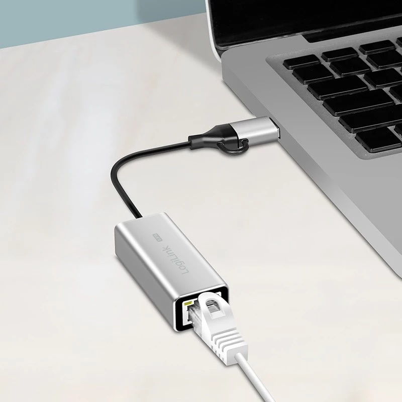 USB-A/-C į 2,5G Ethernet adapteris, pilkas