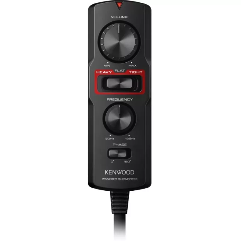 Kenwood KSC-PSW7EQ automobilinis žemų dažnių garsiakalbis, paruoštas montavimui, 160 W