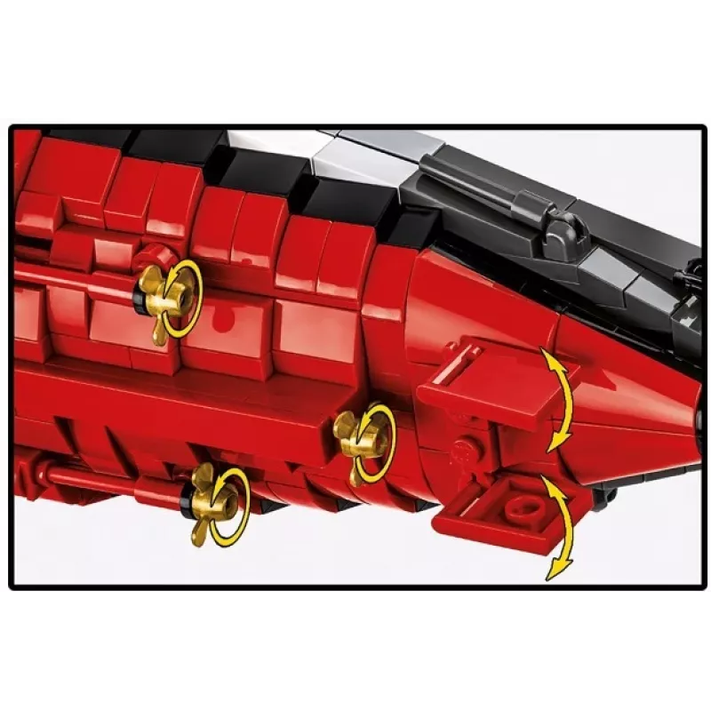 Statybinis rinkinys Cobi Mūšio laivas Bismarck modelis su 3204 detalėmis - Cobi CO BI-4860