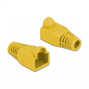 Apsauga nuo įtempimo RJ45 kištukui DeLOCK 86723 geltona 20 vnt.