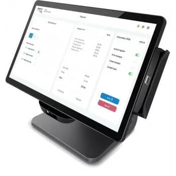 „Elo E-Series 3“ (15,6 inch) POS sistema su jutikliniu ekranu, Intel Celeron, 8GB RAM, 128GB SSD, juoda