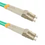 Qoltec šviesolaidinis jungiamasis laidas - LC/UPC Multimode (M) į LC/UPC Multimode (M) - 1 m - OM3 - 50/125 µm - dupleksas - halogeninis
