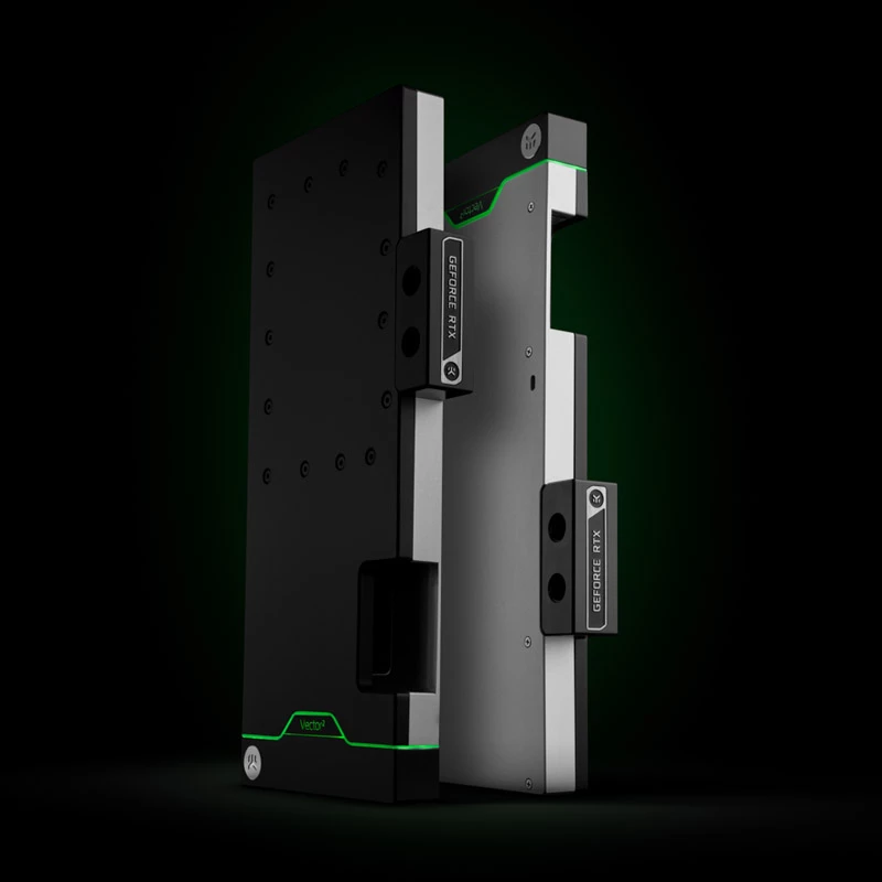 EK Water Blocks Aliuminio nikelio perspekso sidabrinė šiluminė plokštė