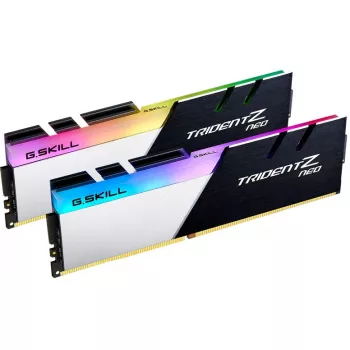 DIMM 32 GB DDR4-3200 (2x 16 GB) Dual-Kit, Arbeitsspeicher schwarz/weiß, F4-3200C16D-32GTZN, Trident Z Neo, INTEL XMP