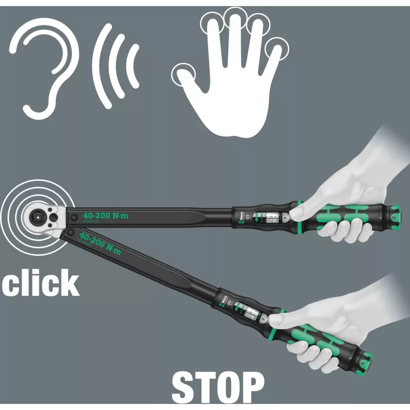 Veržliaraktis dinaminis Click-Torque C 3 R/L 1/2 inch 12,5 mm 40 Nm (05075626001)
