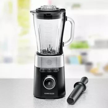 Stacionarus blenderis Rommelsbacher MX 1260 — 1200 W, 1,5 l, juodas/nerūdijantis plienas