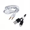 Ausinės Skullcandy Hesh ANC belaidės ir laidinės, lankeliu, skambučiams/muzikai, USB Type-C, Bluetooth, baltos