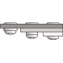 Kniedė akloji GESIPA Polygrip 6,4x15 Al/Plienas Standard KS, 1,5–9,0 mm, pakuotė 250 vnt.