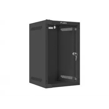 Sieninis stovas LANBERG WF10-2309-10B 9U, 469×280×310 mm, 10 colių gylis, juodas, IP20