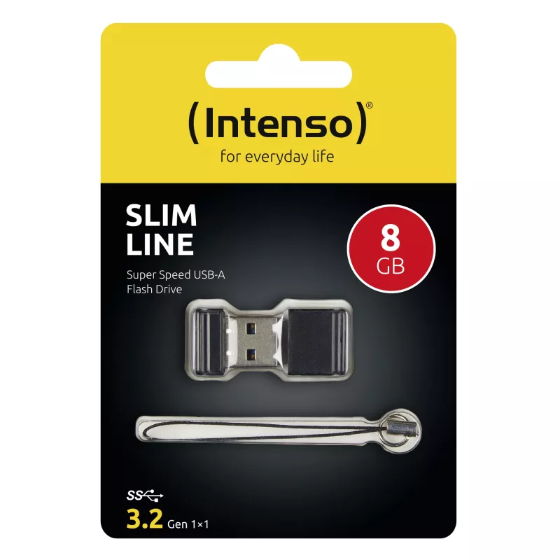 USB atmintukas Intenso 8 GB USB Type-A 3.2 Gen 1 juodas