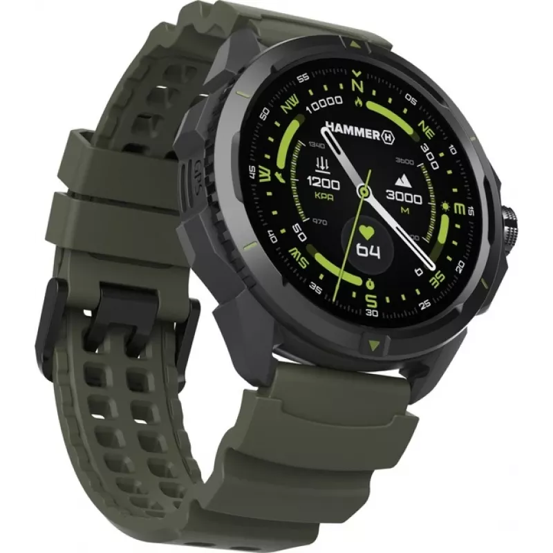 Hammer Watch 2 | Išmanusis laikrodis | AMOLED | 1.5 inch | Karinė versija