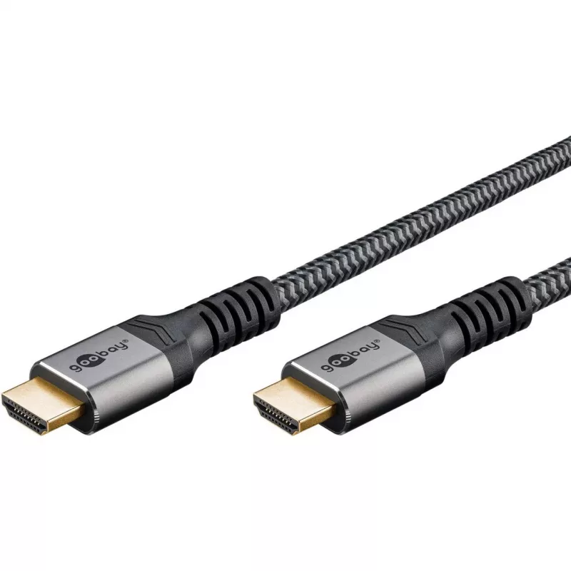Goobay 65263 HDMI kabelis 5 m HDMI A tipo (standartinis) pilkas (65263)