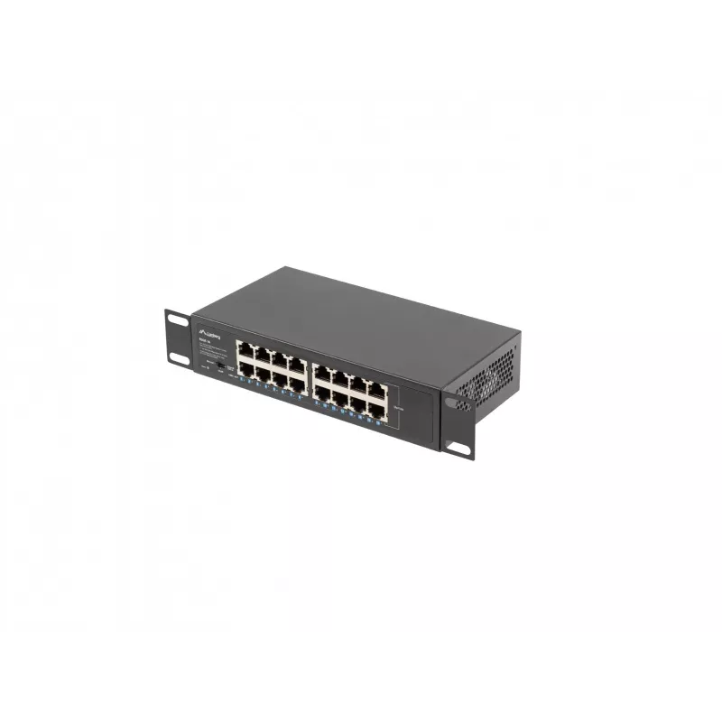 Lanberg RSGE-16 16 prievadų 1Gb valdomas jungiklis (rack 10/19 inch)