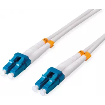 ROLINE Fiber Optic Cable Duplex 9/125um OS2 LC-APC/LC-APC plieninis šarvuotas LSOH baltas 10 m
