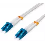 ROLINE Fiber Optic Cable Duplex 9/125um OS2 LC-APC/LC-APC plieninis šarvuotas LSOH baltas 10 m