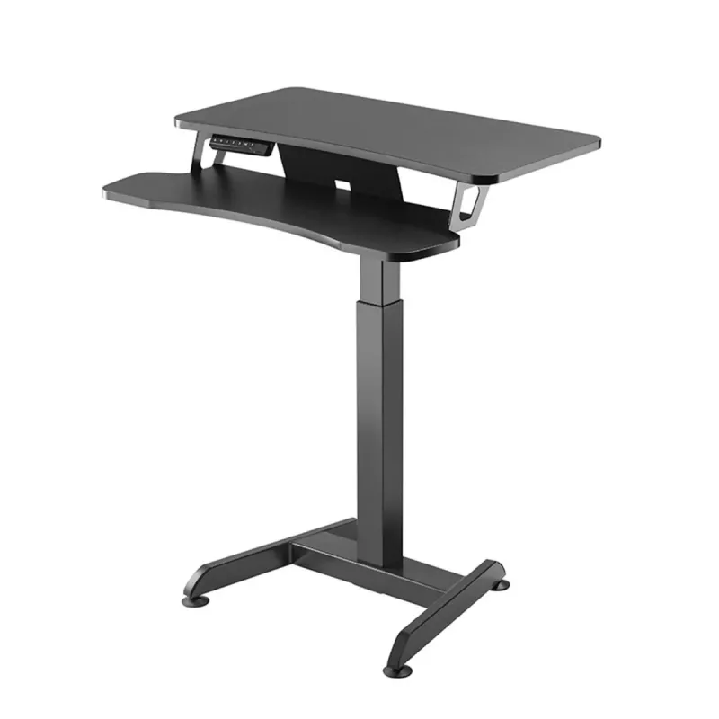Maclean MC-835 nešiojamas stalas su elektriniu aukščio reguliavimu 72-122 cm, max. 37 kg, valdymo pultas, sėdėjimo-stovėjimo darbo vieta