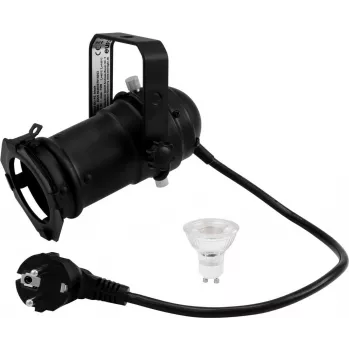 LED PAR Šviestuvas EUROLITE 20000559 — 1 x 7W LED, kompaktiškas sceninis/vakarėlių PAR
