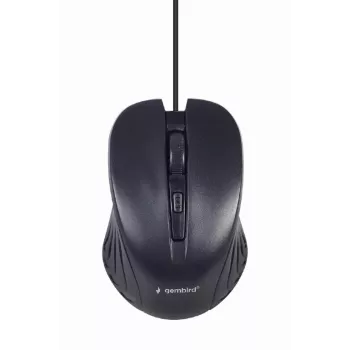 Pilno dydžio laidas klaviatūra Gembird KBS-UM-04 USB QWERTY JAV anglų su pele, juoda, 1.5 m laidas