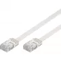 Wentronic Goobay CAT 5e Flat-Patch Cable, U/UTP, White, 15 m – CCA Copper Mix (93364)