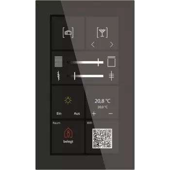 MDT KNX Glas Touch Smart Plus 6 colų BE-GTSP6TS.01S