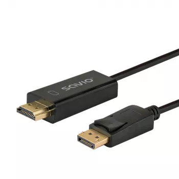 Kabelis DisplayPort į HDMI 1,5 m, CL-183 Savio SAVKABELCL-183