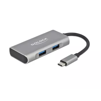 USB šakotuvas DeLOCK išorinis USB 10 Gbps USB Type-C šakotuvas 63260