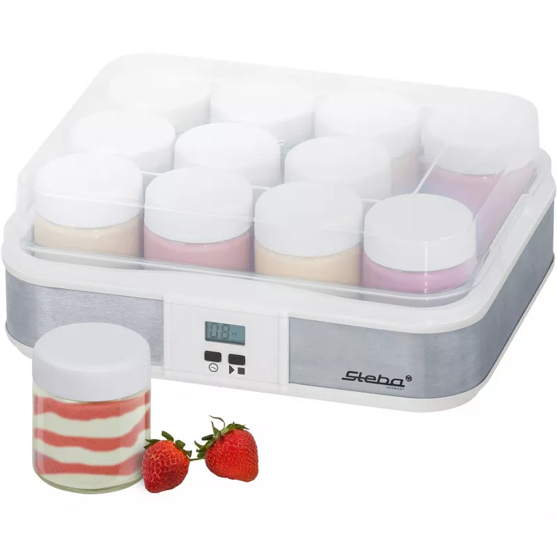 Joghurt-Maker JM 2, Joghurtbereiter edelstahl/weiß