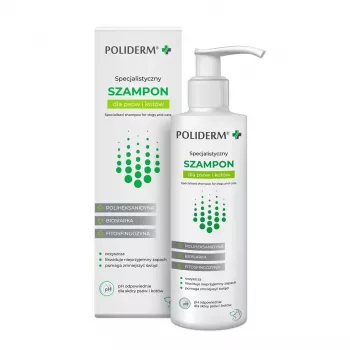 Antipleisinis šampūnas šunims ir katėms JM Sante Poliderm 250 ml, valanti formulė