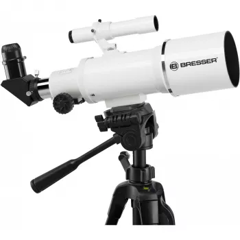 Bresser Optics CLASSIC 70/350 Refraktor 140x juoda, balta